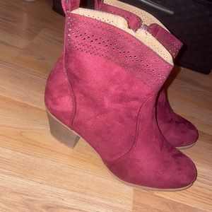 Burgundy forever 21 shoes